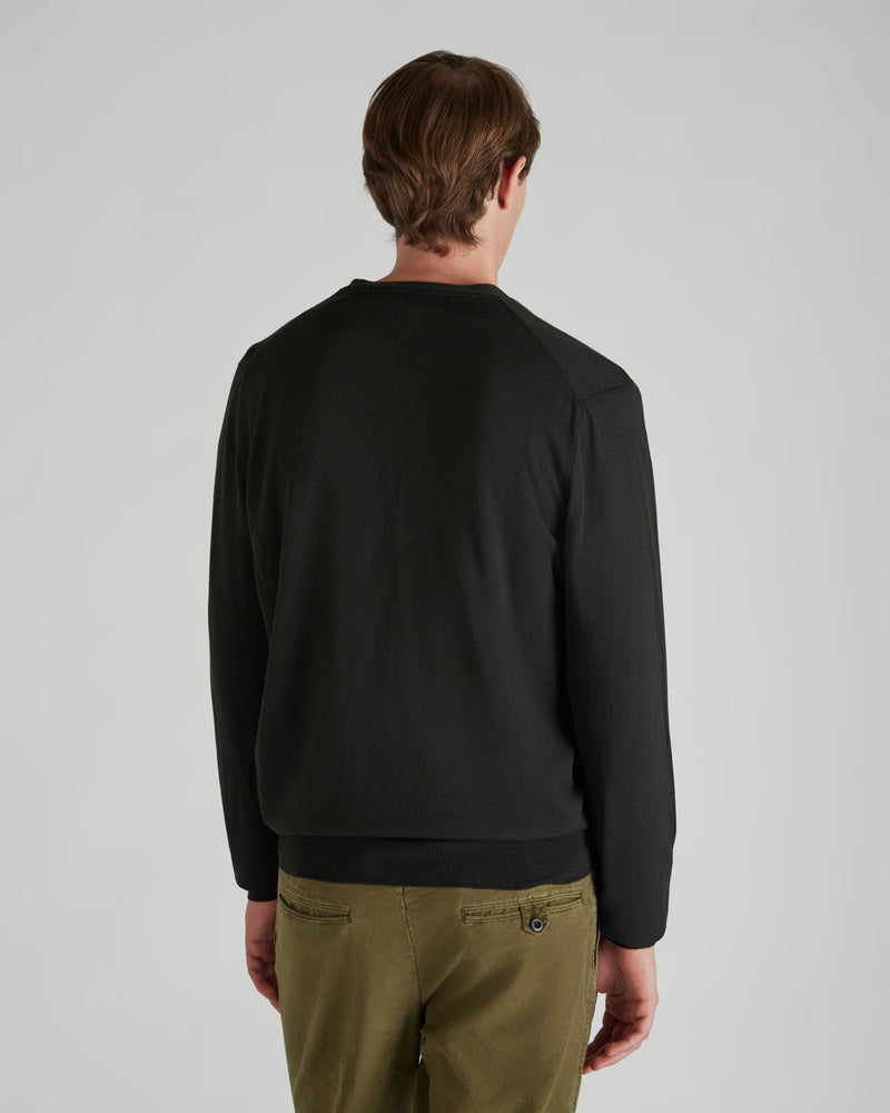 Slowear Cardigan slim fit in Flexwool certificato Economico