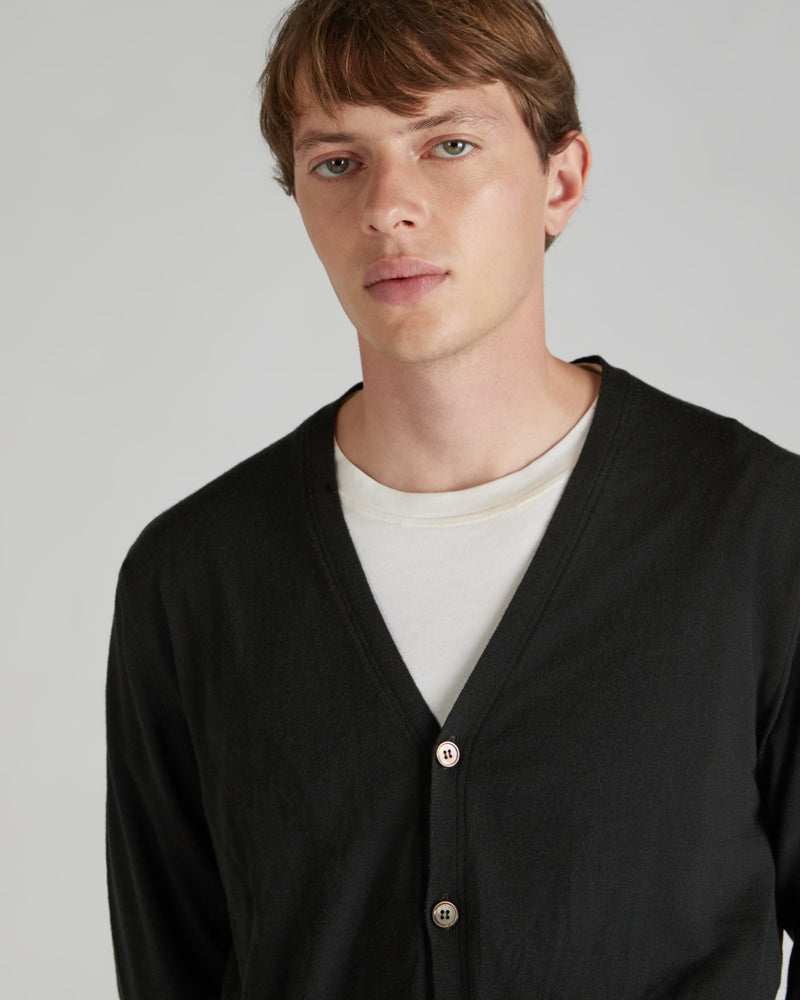 Slowear Cardigan slim fit in Flexwool certificato Economico