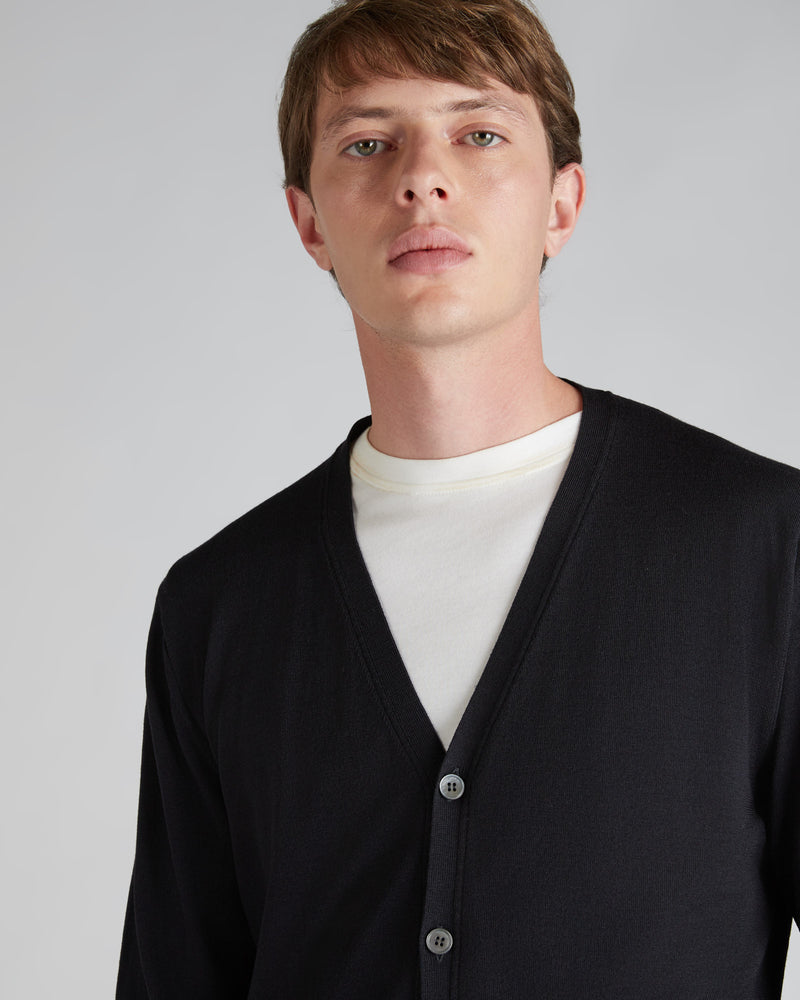 Slowear Cardigan slim fit in Flexwool certificato Outlet