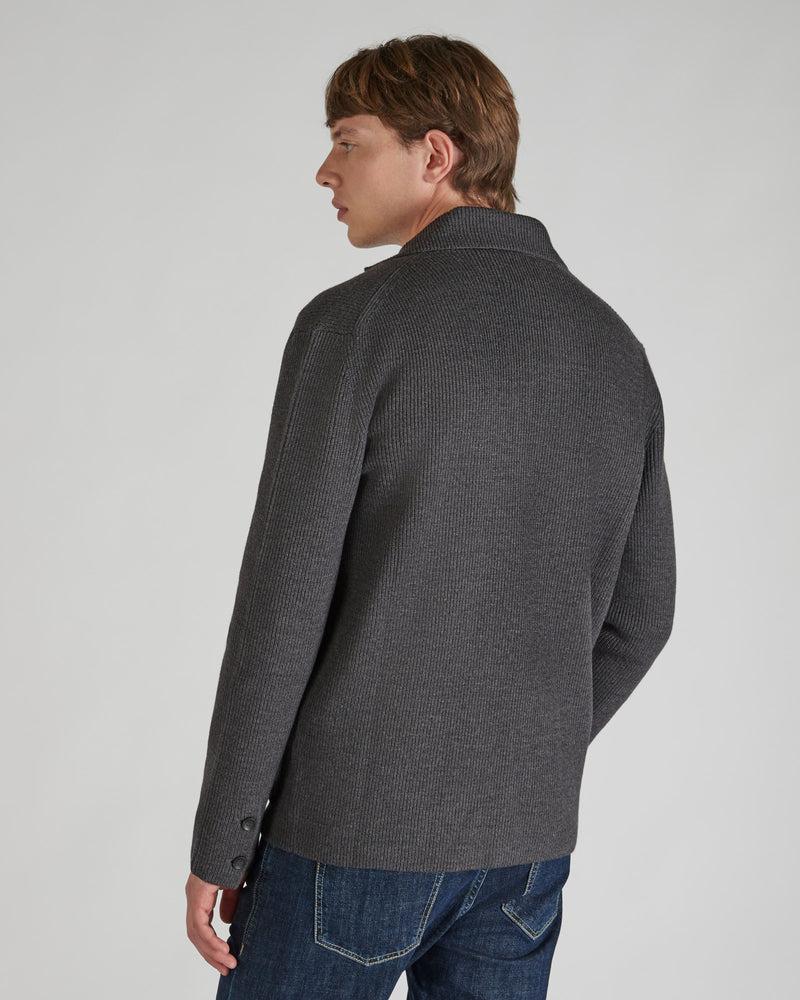 Slowear Giacca slim fit in lana merinos certificata a costa In Vendita