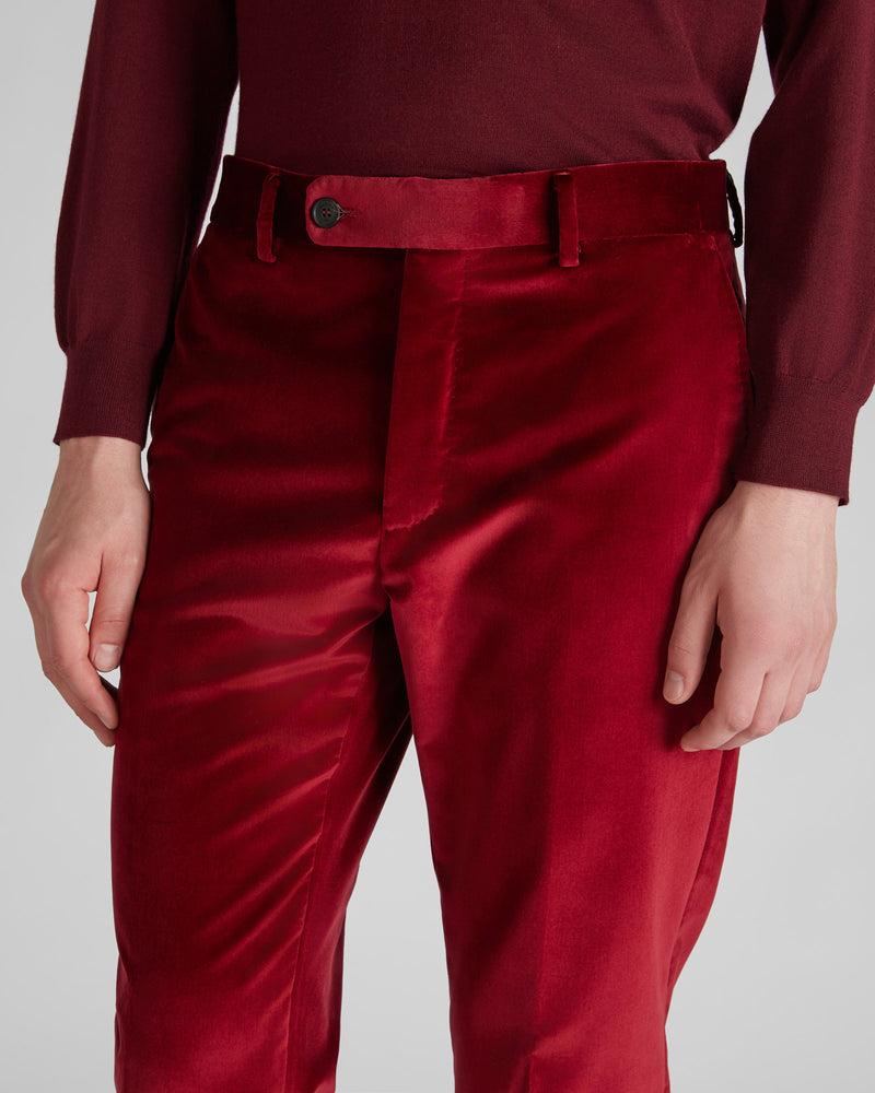 Slowear Pantalone tapered fit in velluto Saldi
