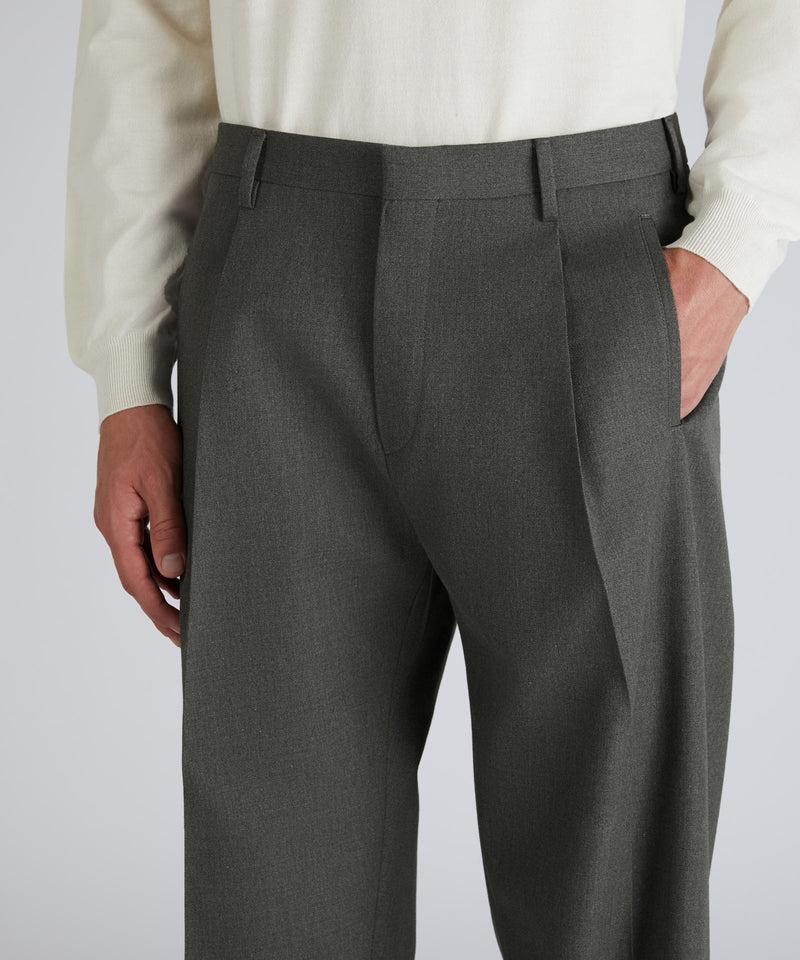 Slowear Pantalone seamless fit in twill di cotone e lana Vendita Calda