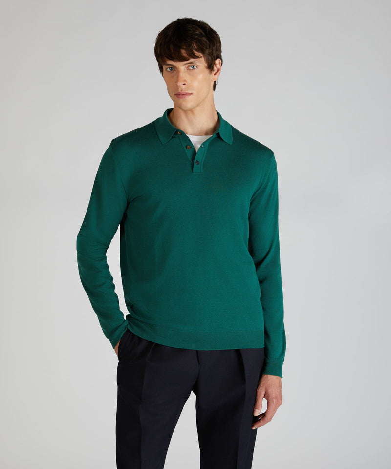 Slowear Polo slim fit in Flexwool Vendite Flash