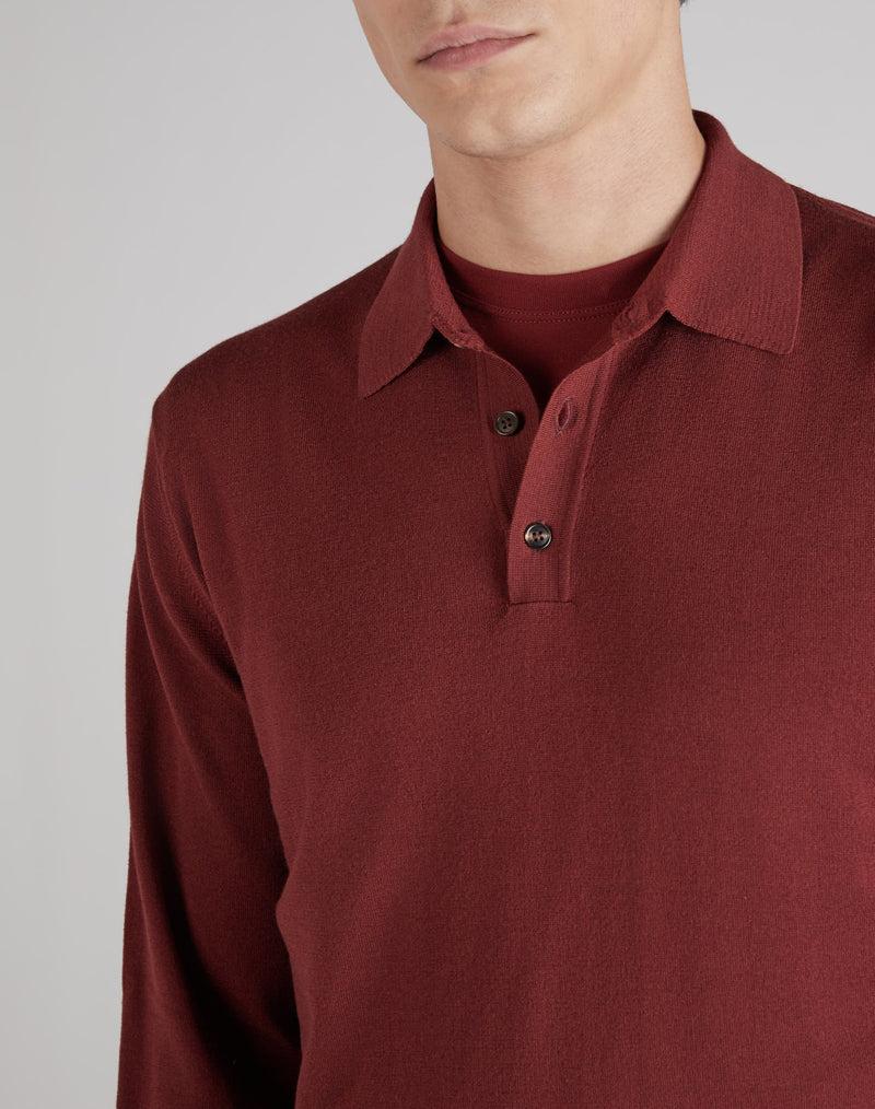 Slowear Polo slim fit in Flexwool Negozio