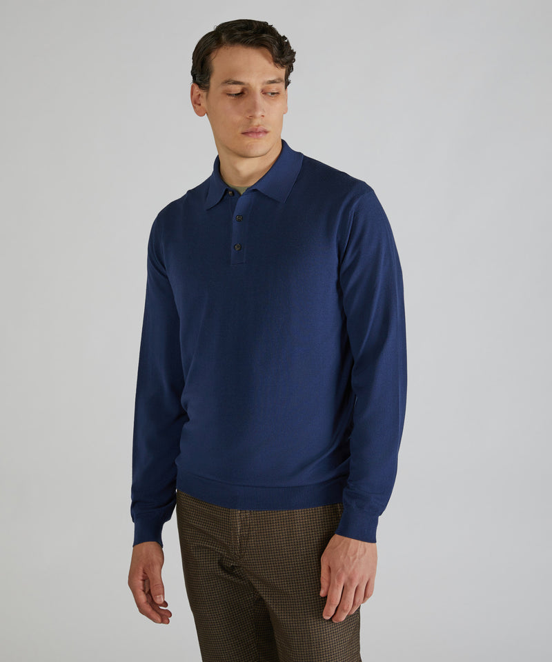 Slowear Polo slim fit in Flexwool In Saldo