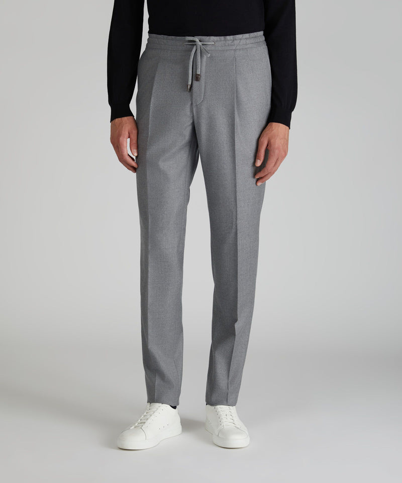 Slowear Pantalone tapered fit in flanella Nuova