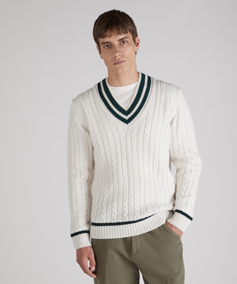 Slowear Maglia con scollo a V in lana Geelong In vendita