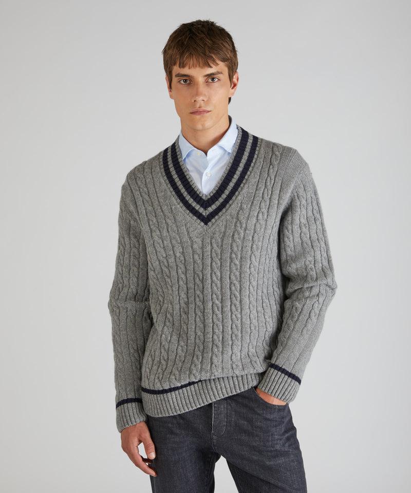 Slowear Maglia con scollo a V in lana Geelong Italia