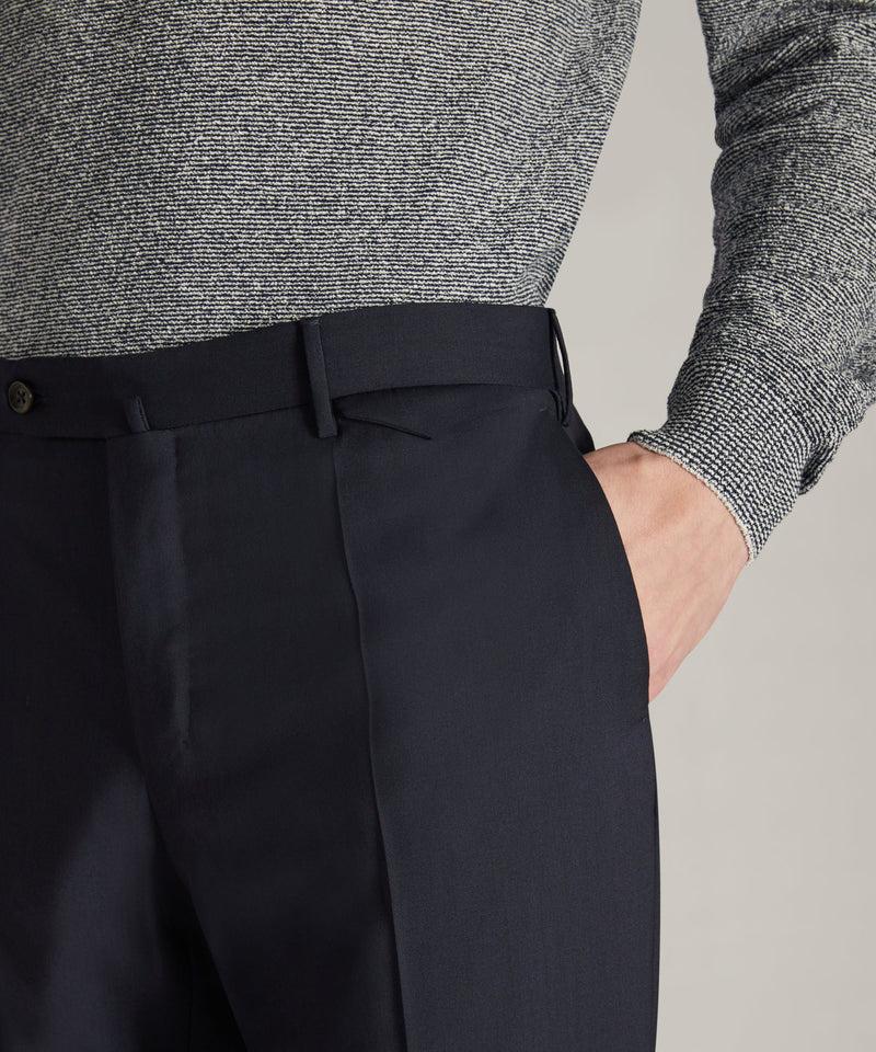 Slowear Pantalone slim fit in lana tropical certificata Nuovo