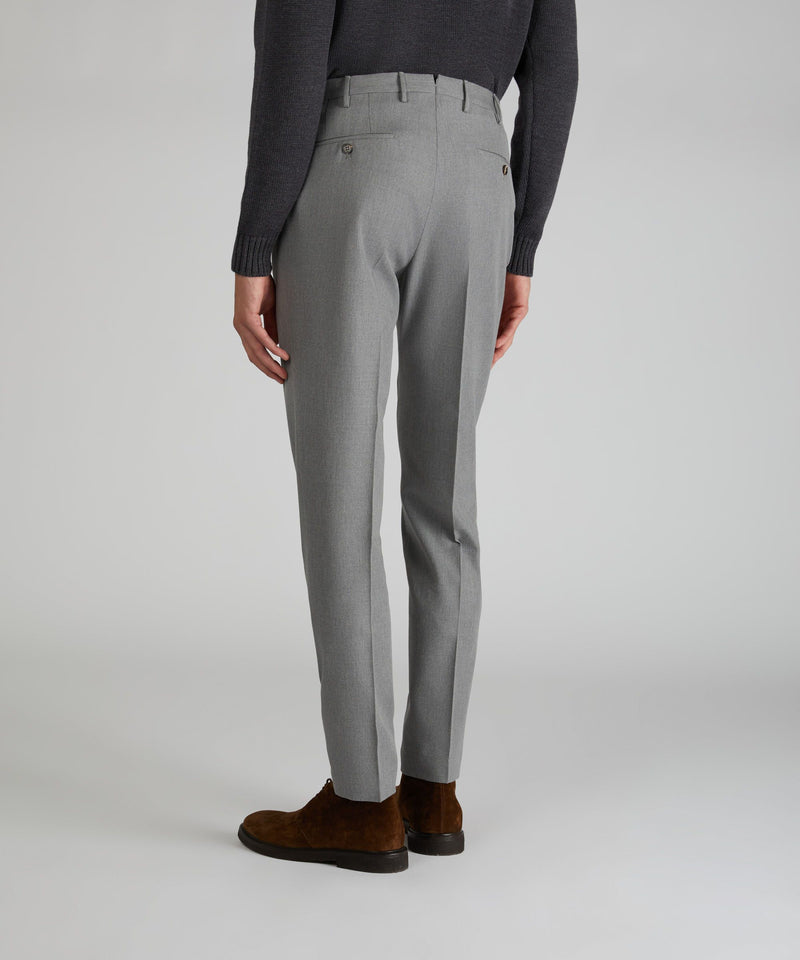 Slowear Pantalone tapered fit in twill di cotone e lana Vendita