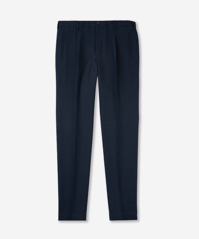 Slowear Pantalone tapered fit in twill di cotone e lana