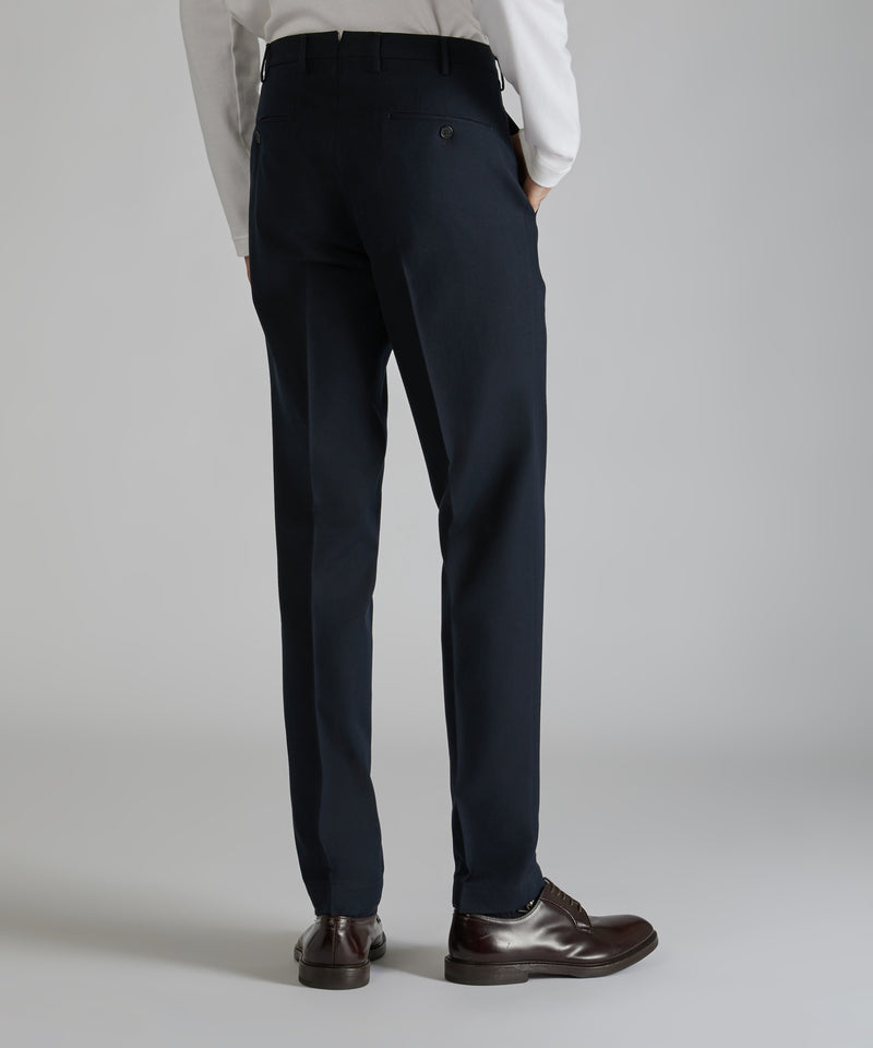 Slowear Pantalone tapered fit in twill di cotone e lana Promozione