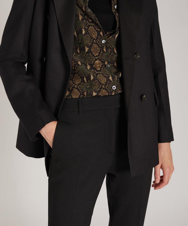 Slowear Pantalone slim fit in lana bistretch certificata Fino Al -60%