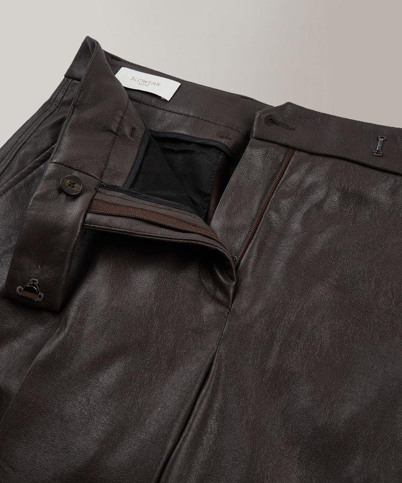 Slowear Pantalone slim fit in similpelle Offerta