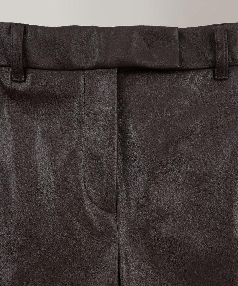 Slowear Pantalone slim fit in similpelle Offerta