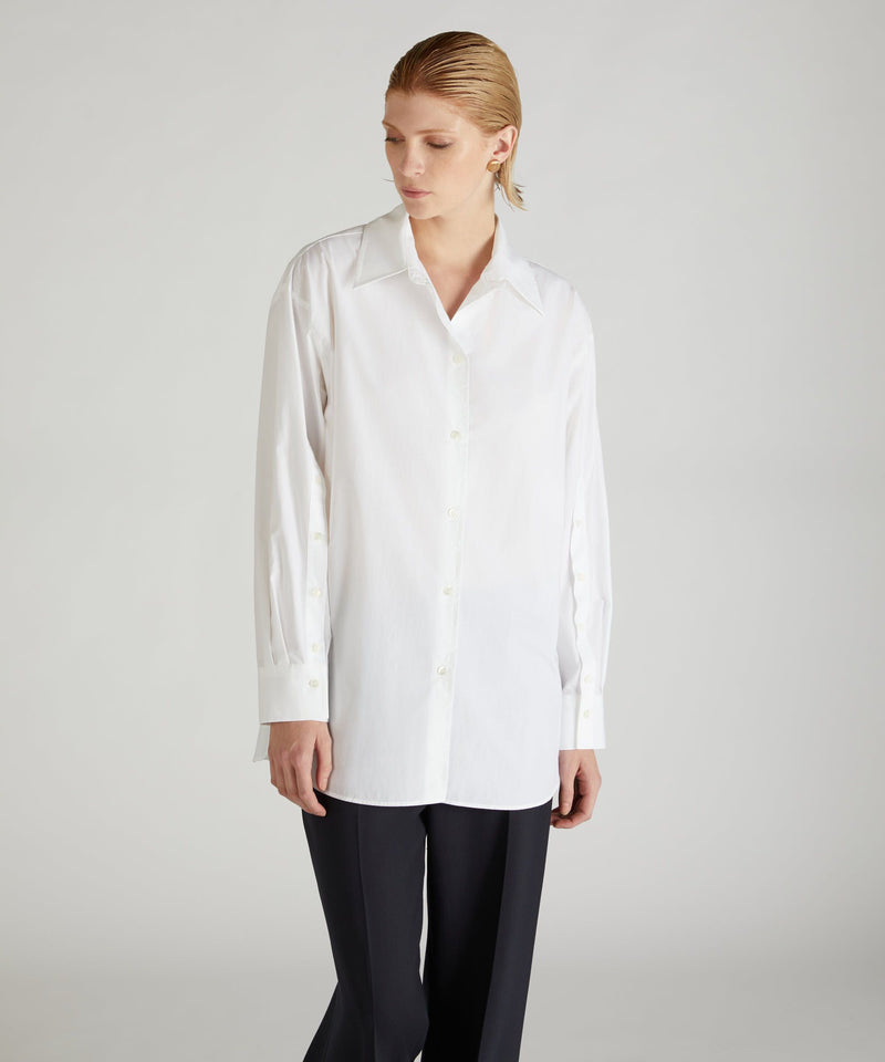 Slowear Camicia regular fit in popeline di cotone Economico