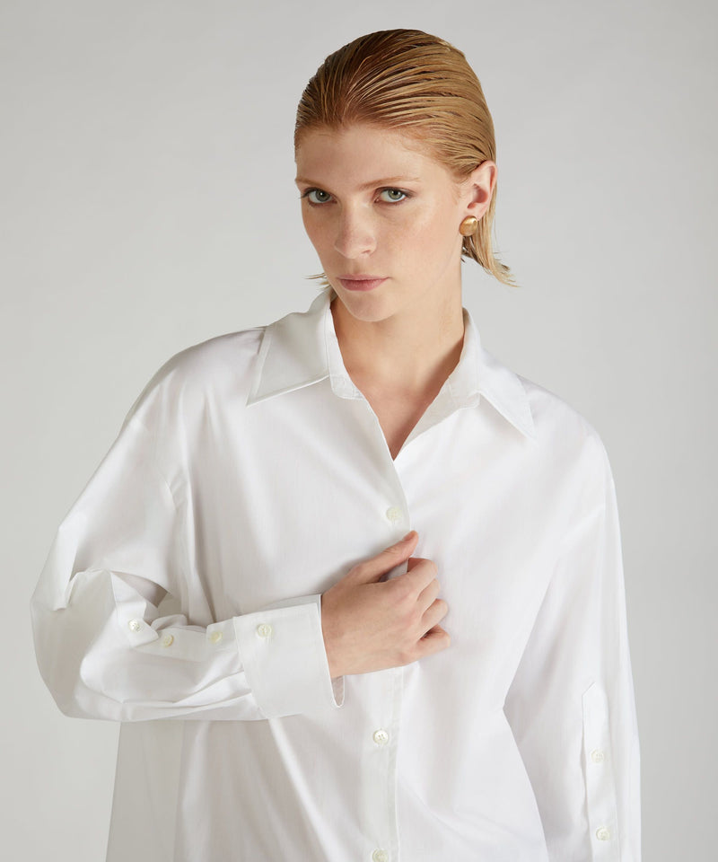 Slowear Camicia regular fit in popeline di cotone Economico