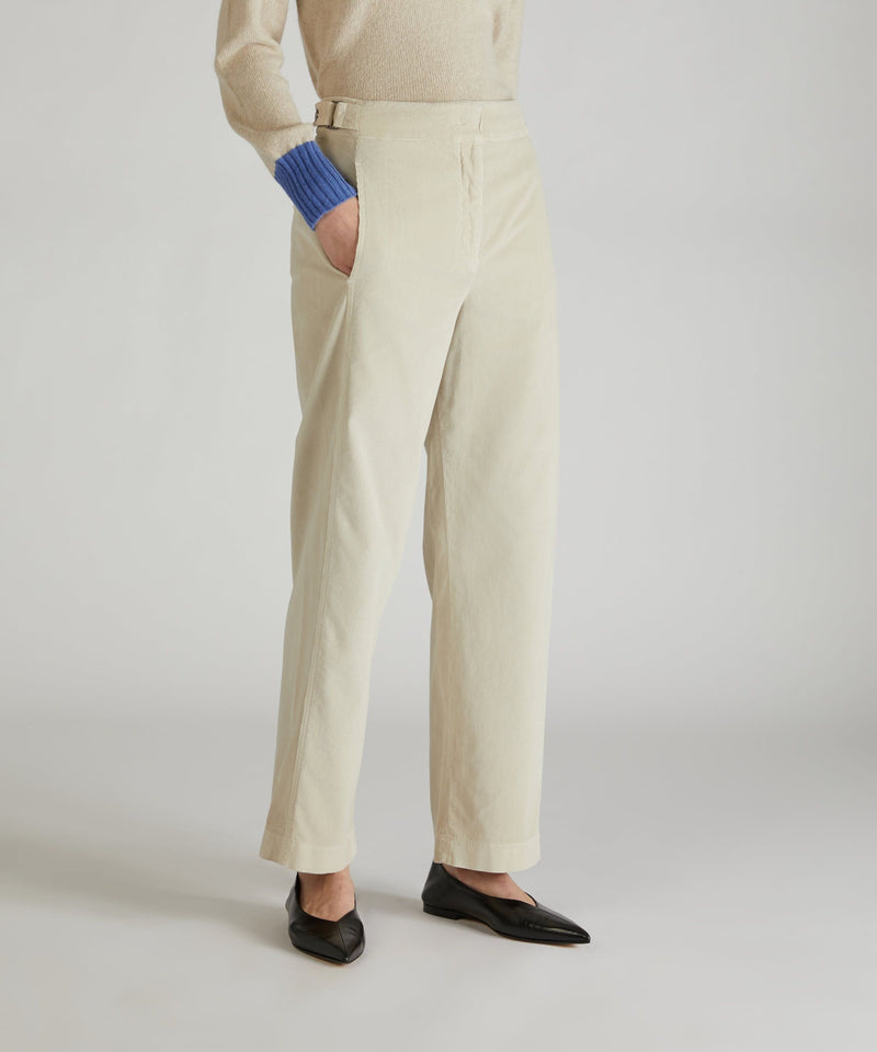 Slowear Pantalone regular fit in velluto Outlet