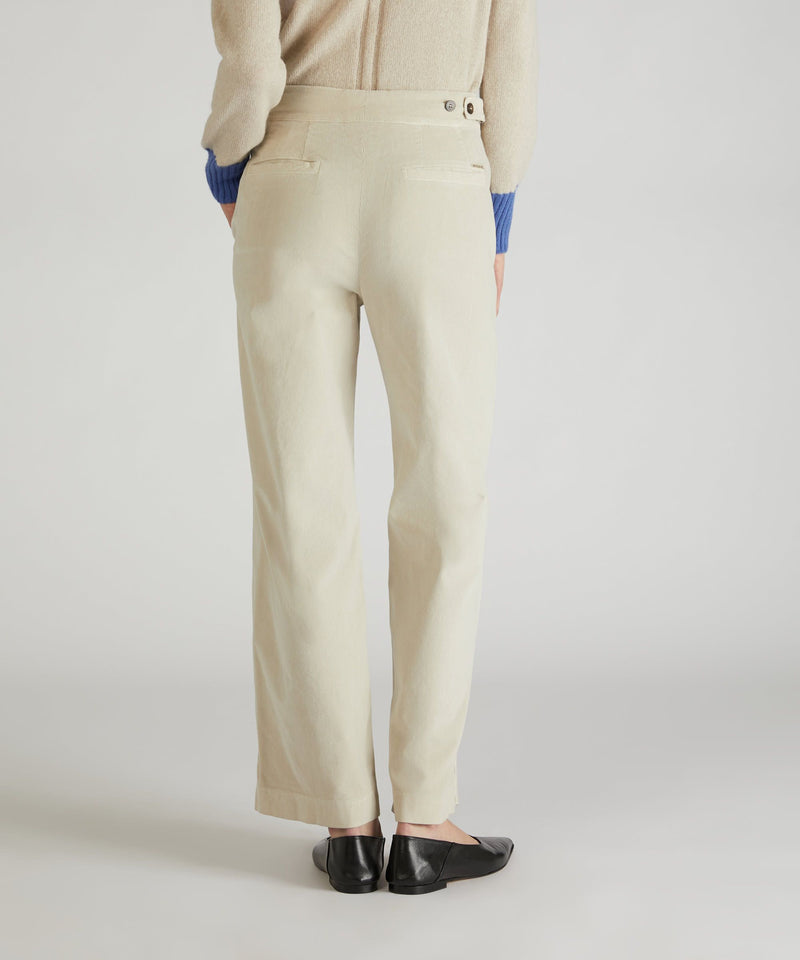Slowear Pantalone regular fit in velluto Outlet