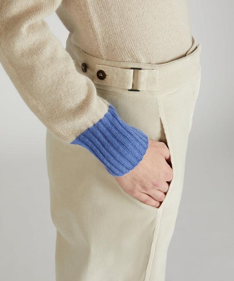 Slowear Pantalone regular fit in velluto Outlet