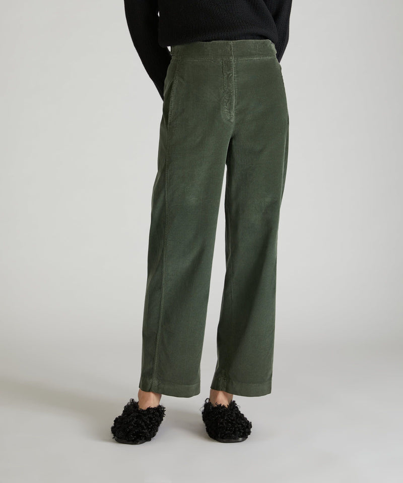 Slowear Pantalone regular fit in velluto In Vendita