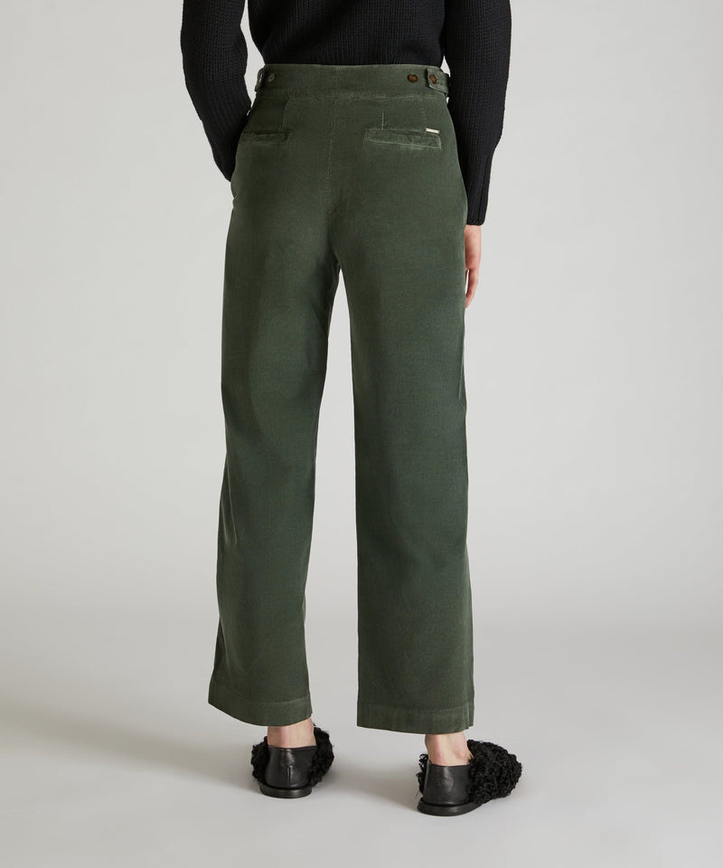 Slowear Pantalone regular fit in velluto In Vendita