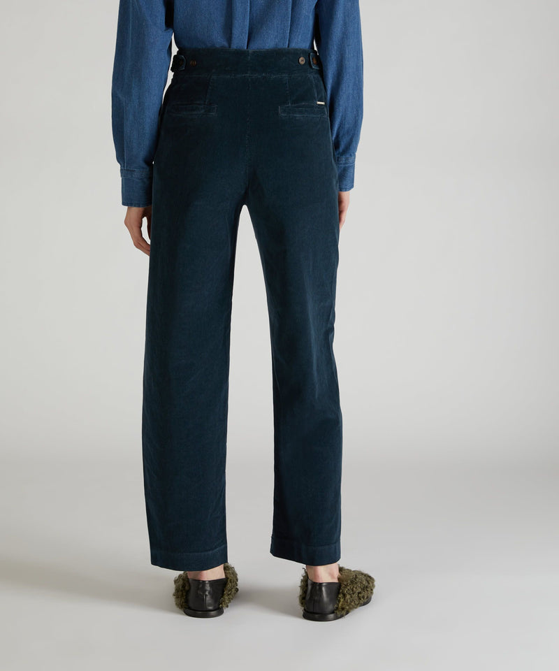 Slowear Pantalone regular fit in velluto Saldi