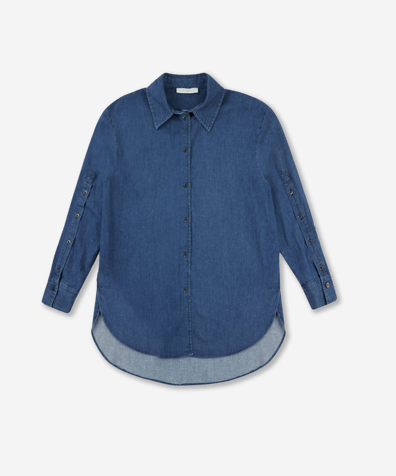 Slowear Camicia regular fit in denim di cotone Offerte