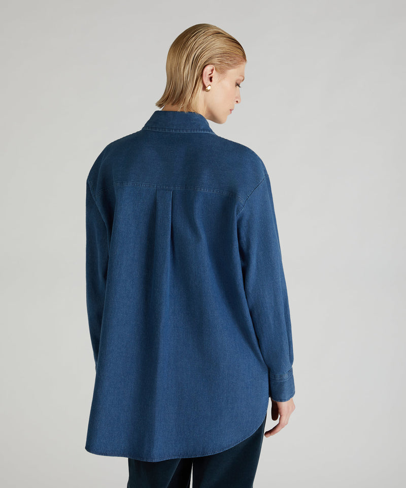 Slowear Camicia regular fit in denim di cotone Offerte