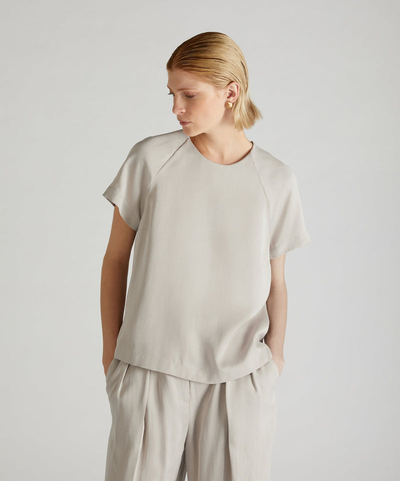 Slowear Camicia wide fit in lyocell Vendite Flash