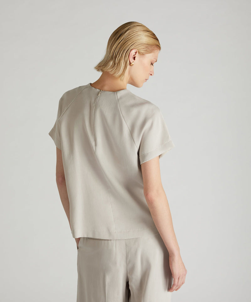 Slowear Camicia wide fit in lyocell Vendite Flash