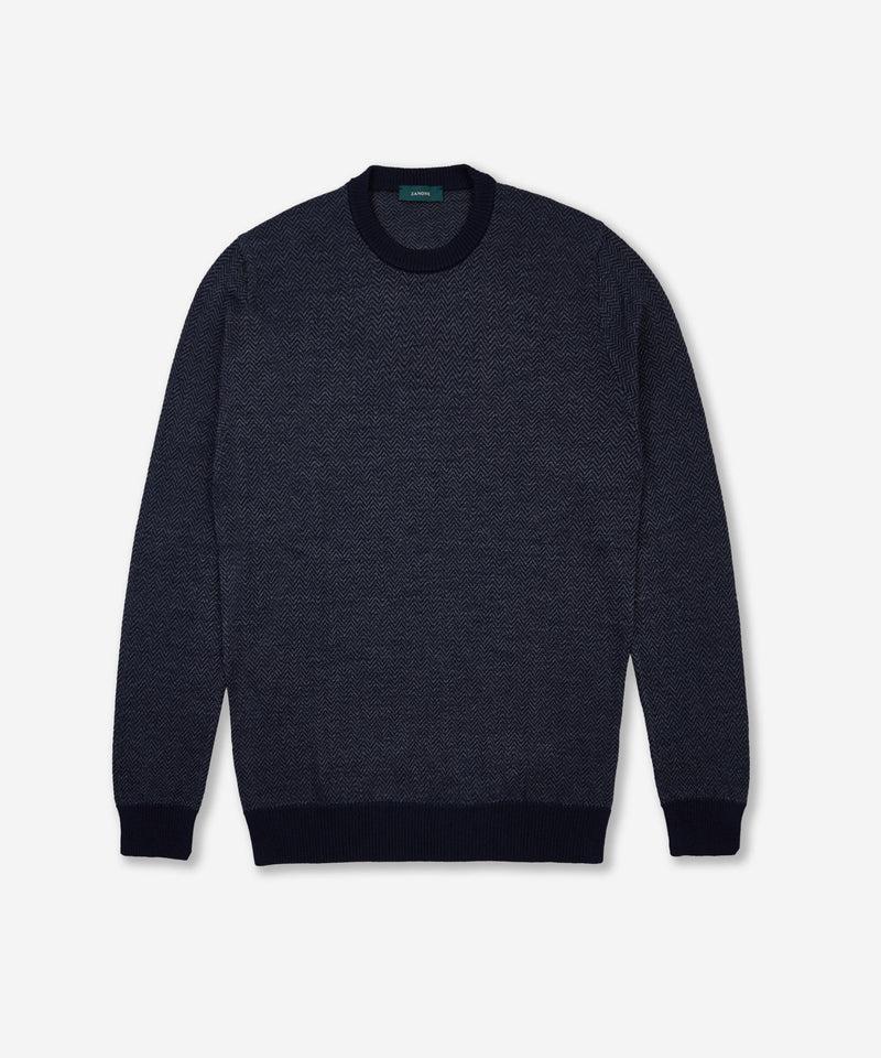 Slowear Girocollo slim fit in lana merinos