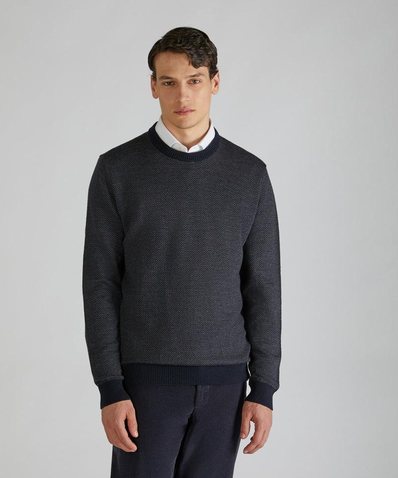 Slowear Girocollo slim fit in lana merinos In Linea