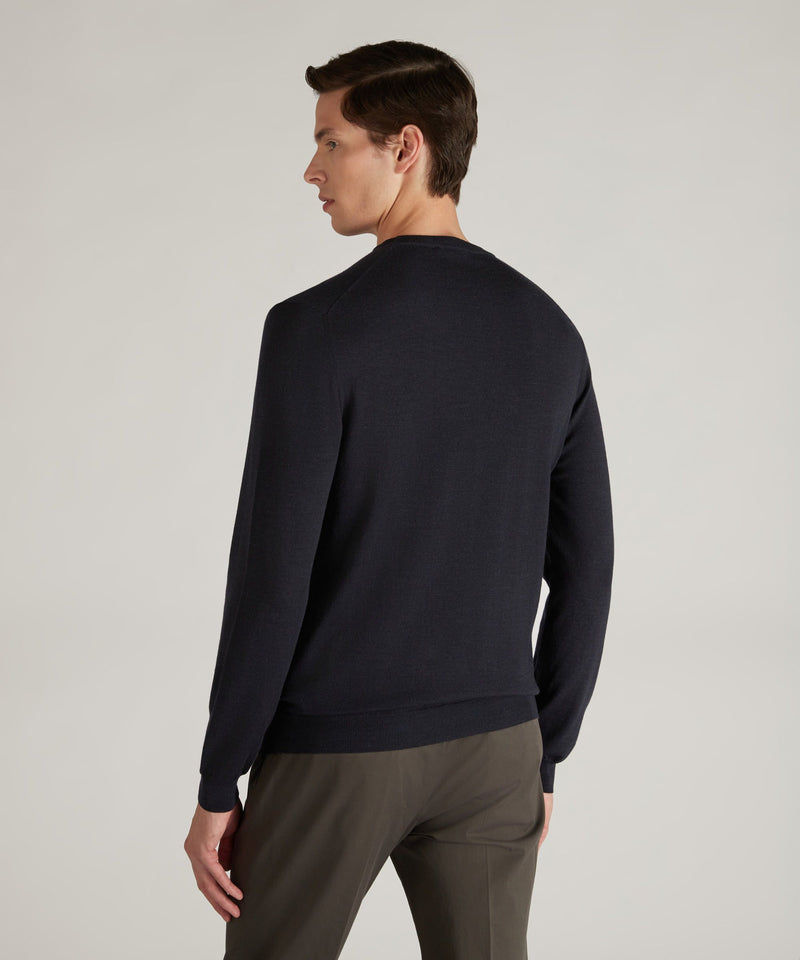 Slowear Girocollo slim fit in Flexwool certificato Acquista Ora