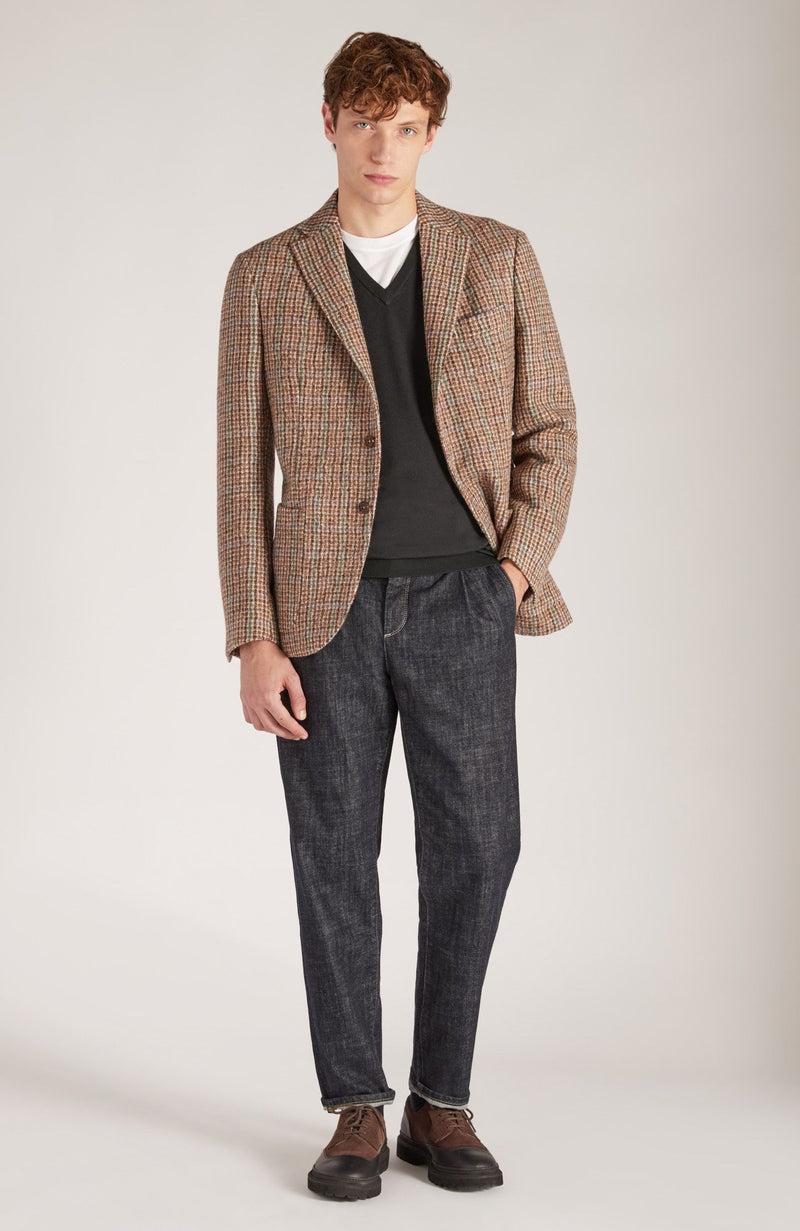 Slowear Maglia scollo a V slim fit in Flexwool certificato Consegna Veloce