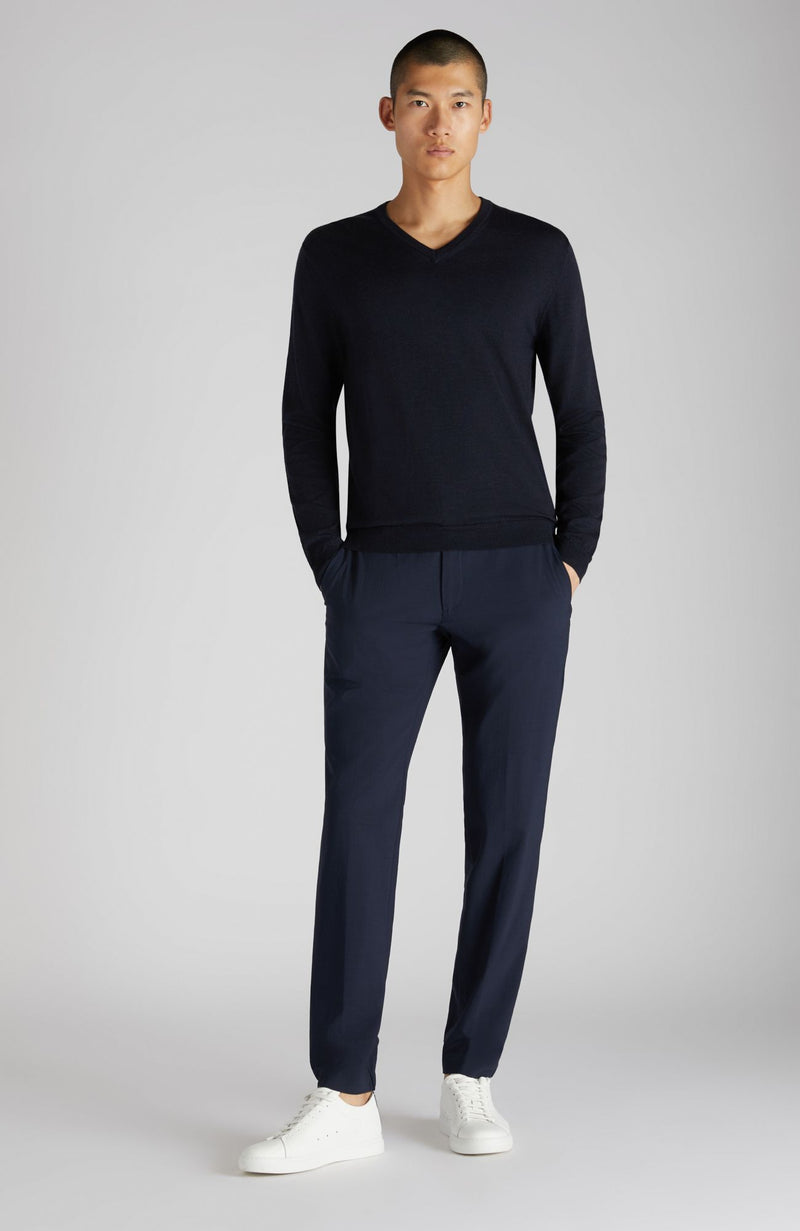 Slowear Maglia scollo a V slim fit in Flexwool certificato Promozione Limitata