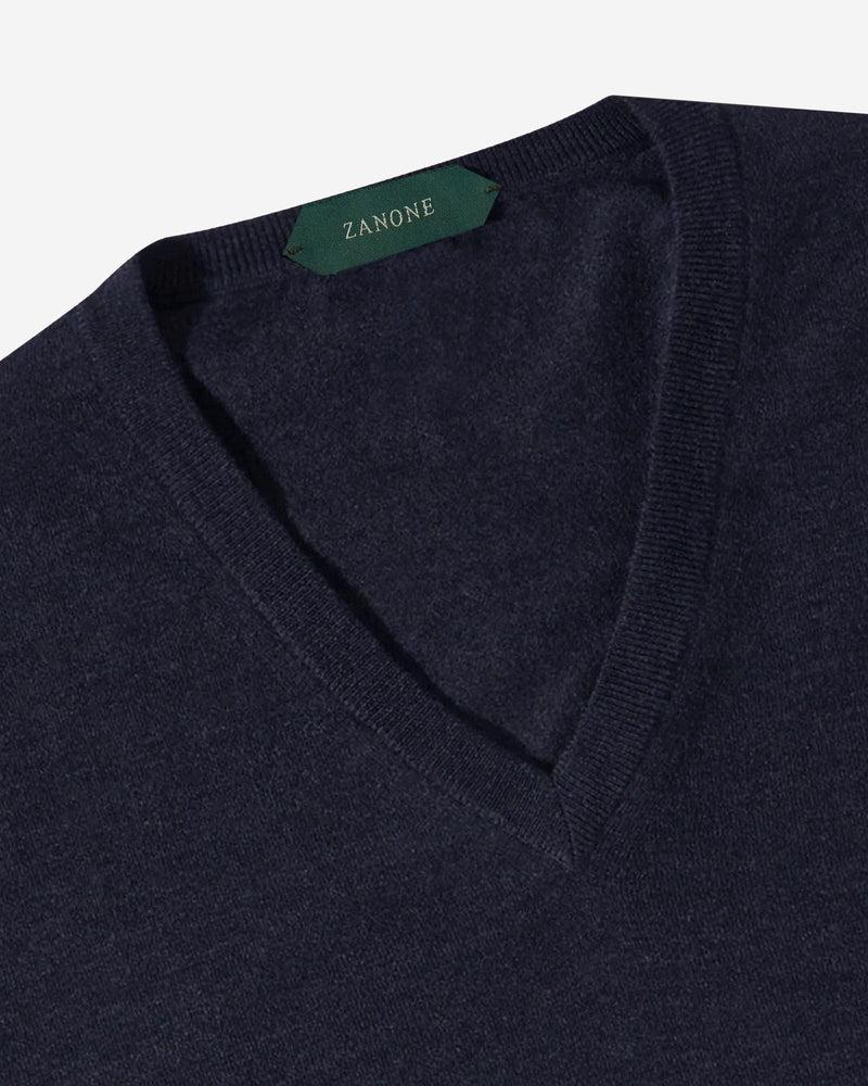 Slowear Maglia scollo a V slim fit in Flexwool certificato Promozione Limitata