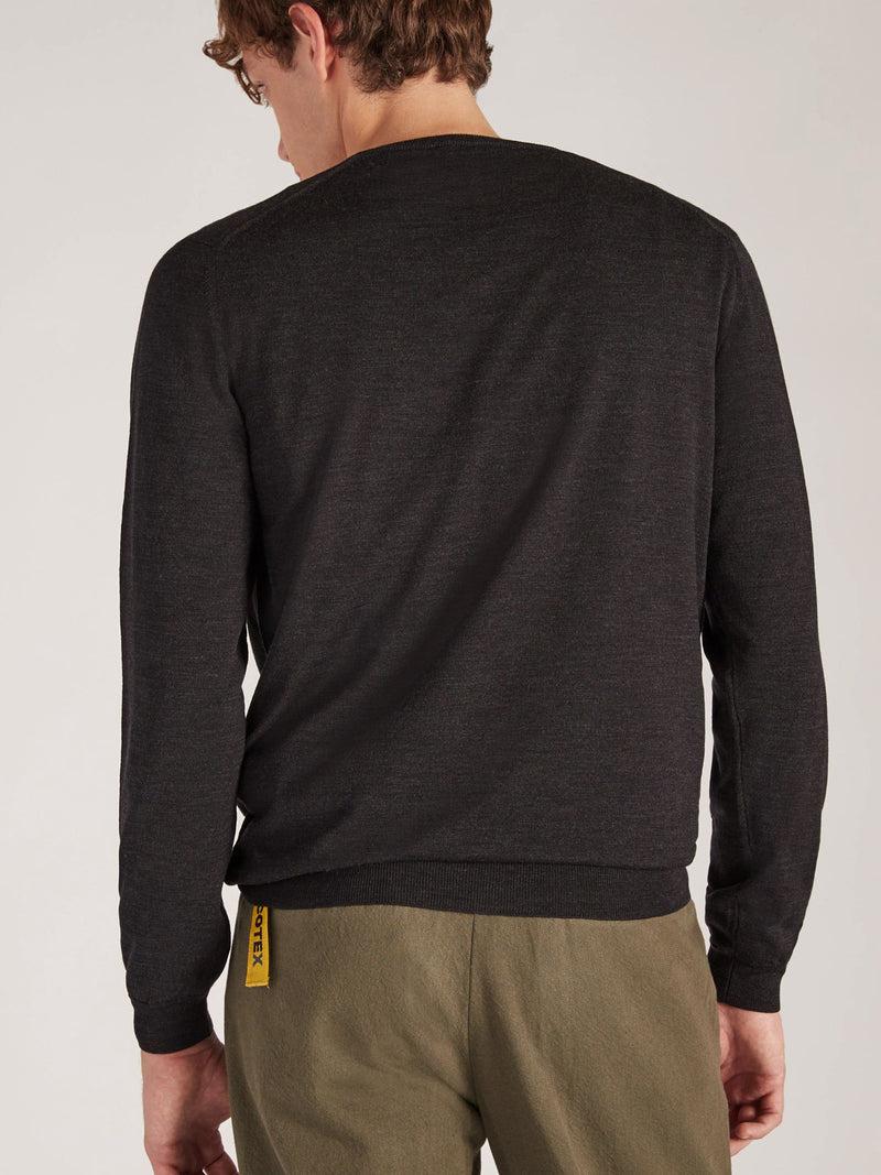 Slowear Maglia scollo a V slim fit in Flexwool certificato Shopping Online