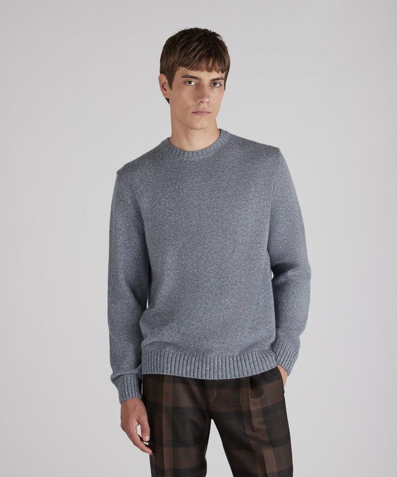 Slowear Girocollo slim fit in lana Geelong Saldi