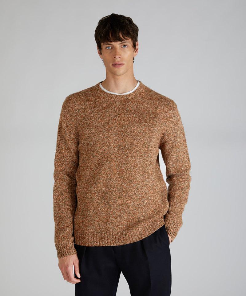 Slowear Girocollo slim fit in lana Geelong Offerte