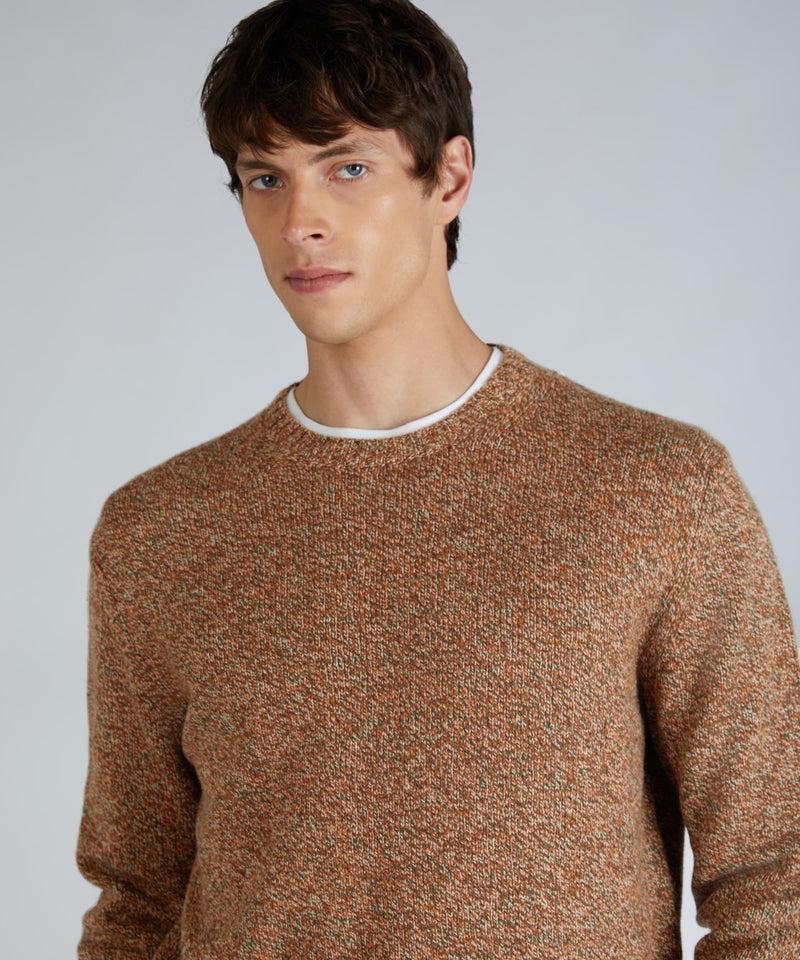 Slowear Girocollo slim fit in lana Geelong Offerte