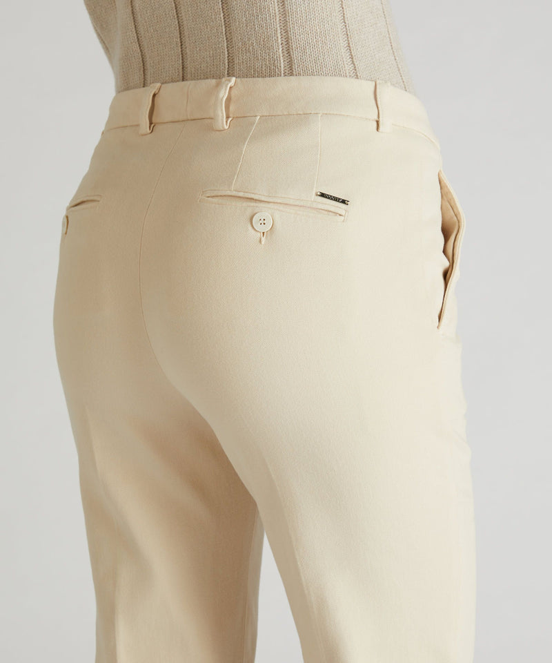 Slowear Pantalone slim fit in drill di cotone Moda