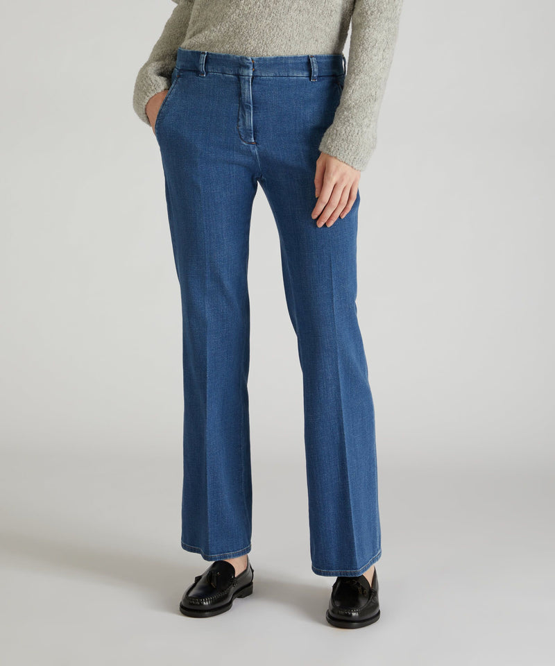 Slowear Pantalone slim fit in denim In Linea