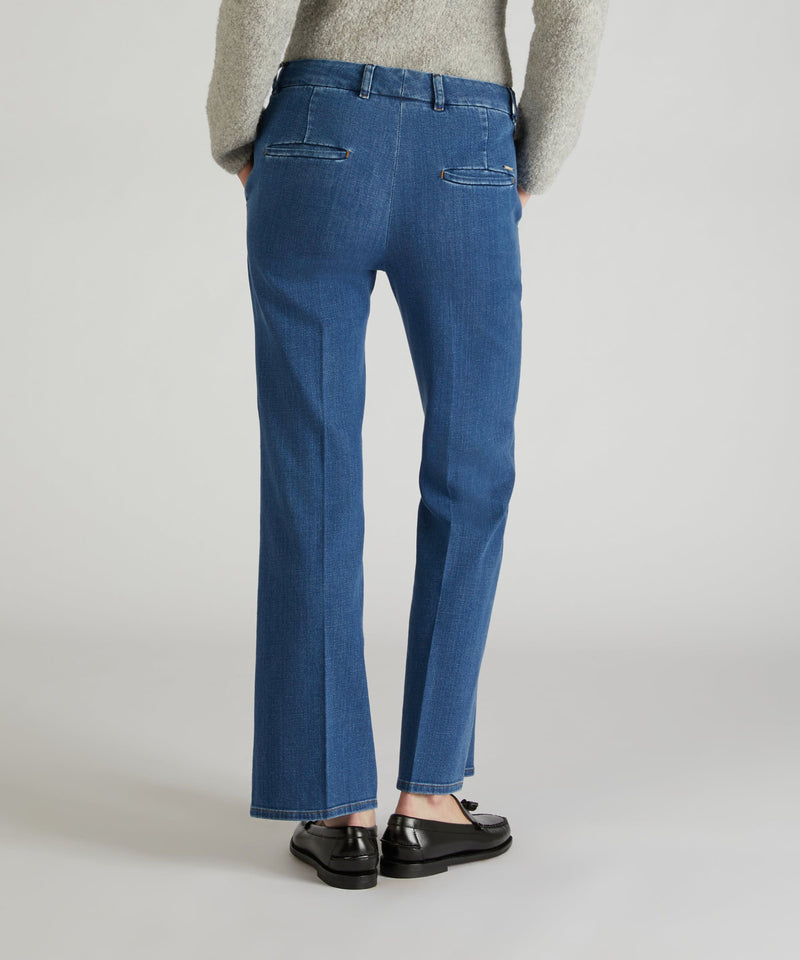Slowear Pantalone slim fit in denim In Linea