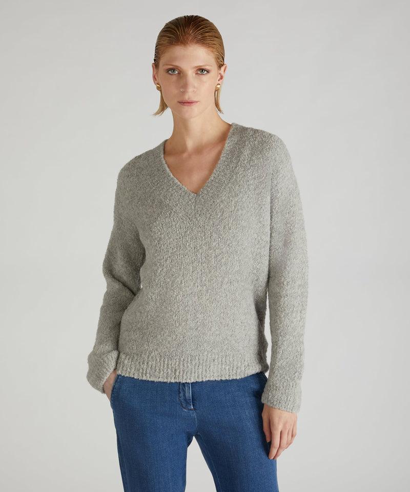 Slowear Maglia over in bouclé di lana e Alpaca Nuovo