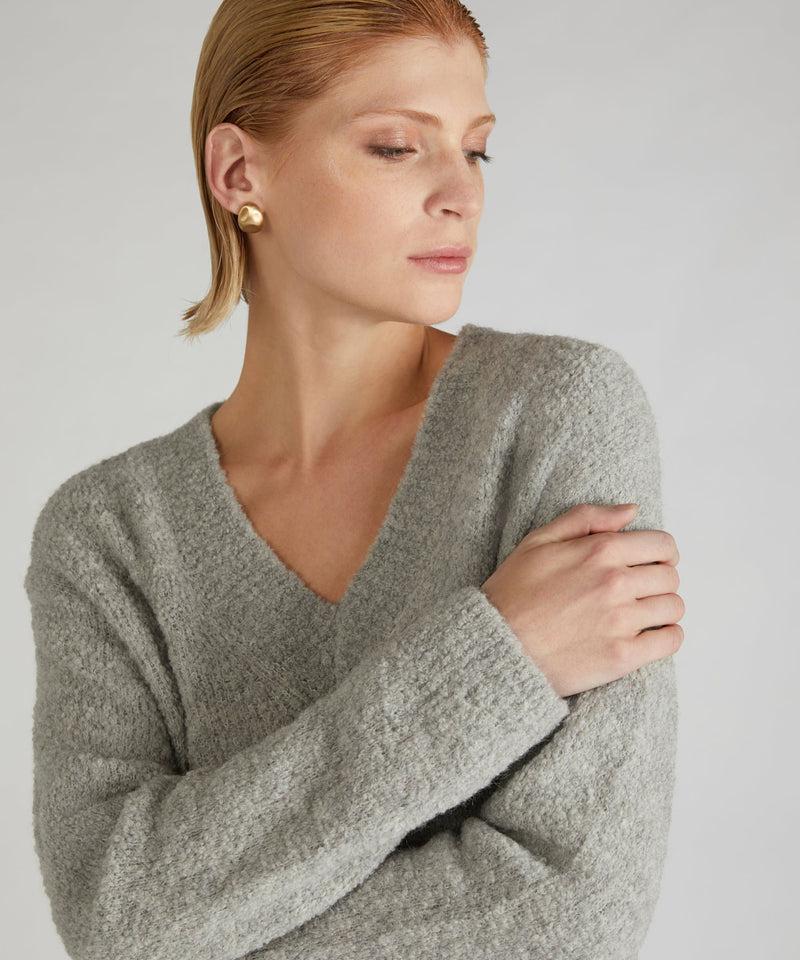 Slowear Maglia over in bouclé di lana e Alpaca Nuovo