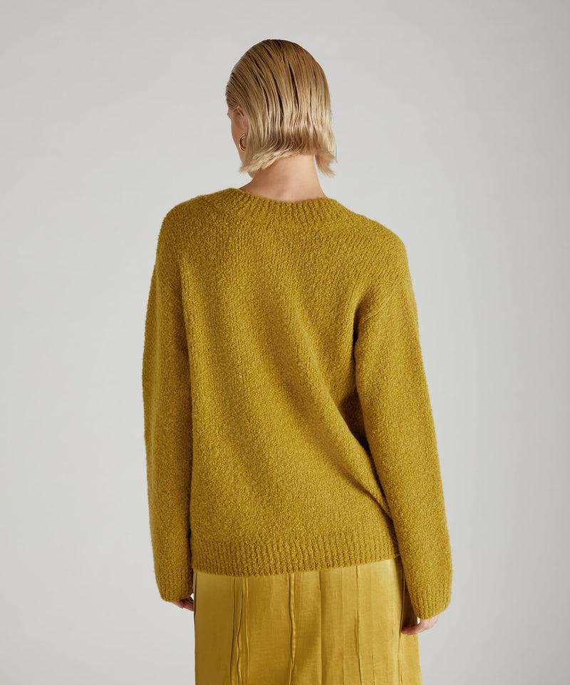Slowear Maglia over in bouclé di lana e Alpaca Qualità