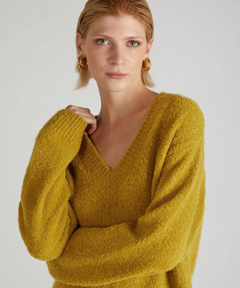 Slowear Maglia over in bouclé di lana e Alpaca Qualità