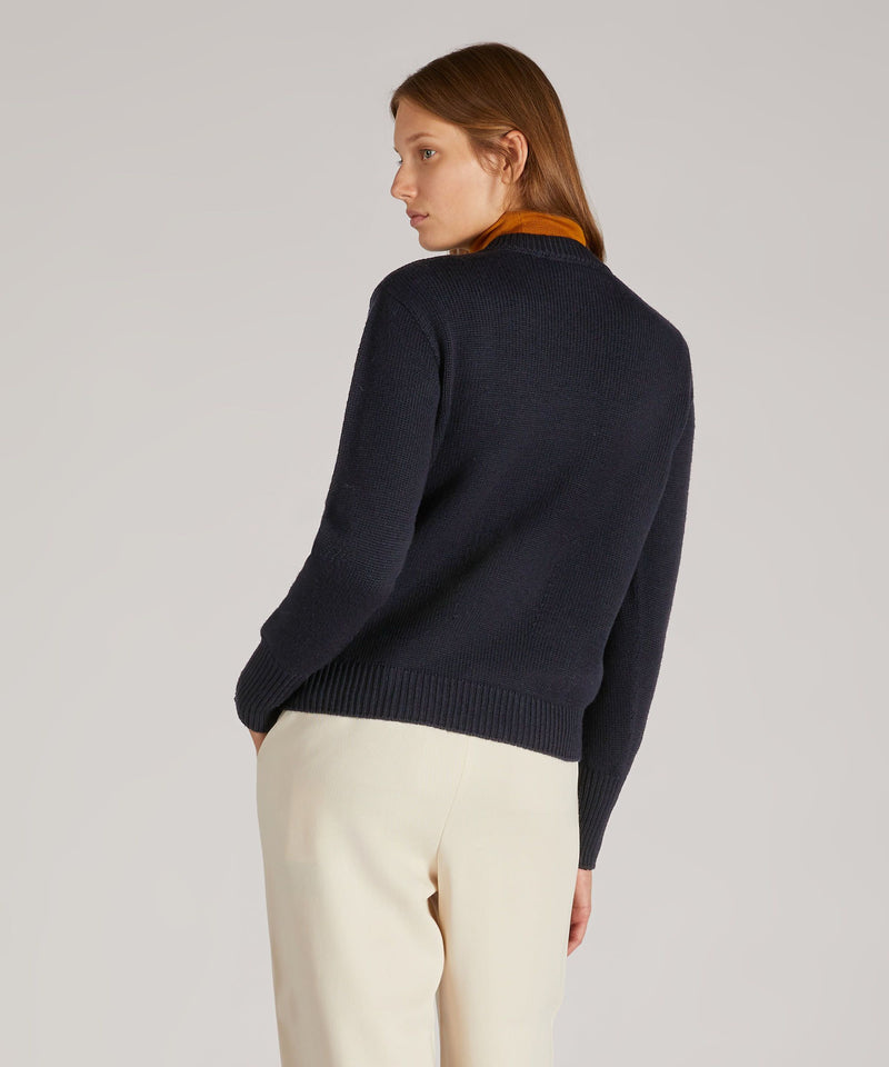 Slowear Girocollo regular fit in lana merinos certificata Negozi Online