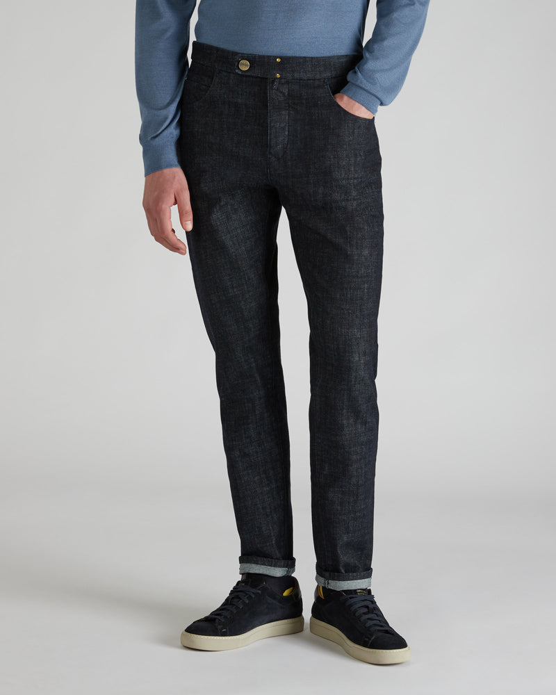 Slowear Pantalone sartoriale in denim stretch In Vendita